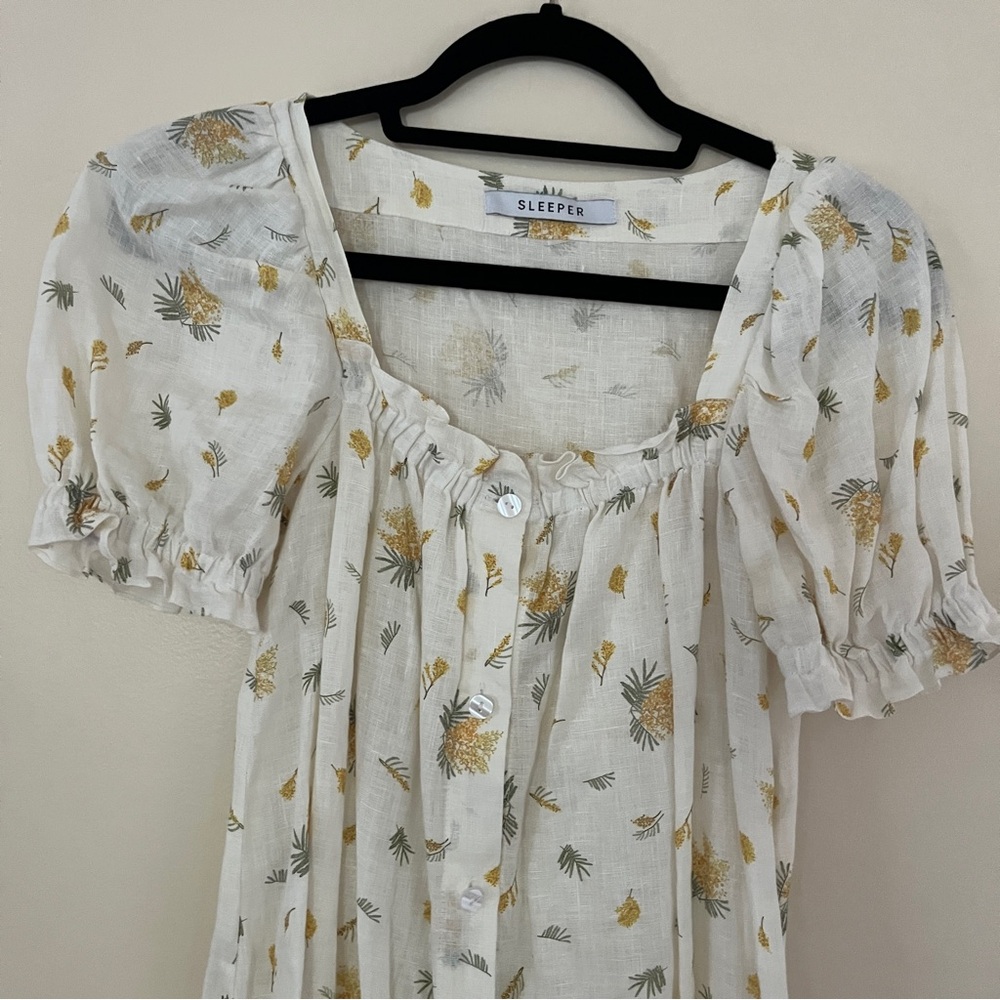The Sleeper Brigitte Linen Maxi Dress in Mimosa. XS. EUC - Picture 8 of 11